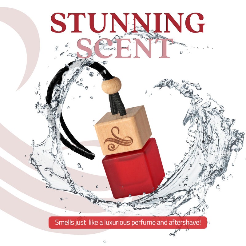 Perfa Black Opium Car Air Freshener for Women | Perfume Style Car Scents Air Freshener with Vent Clip | Strong Car Perfume Air Freshener | Car Accessories for Women - Opio Car Scent Air Freshener by Perfa - Image 2